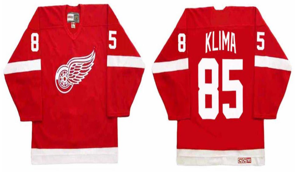 2019 Men Detroit Red Wings #85 Klima Red CCM NHL jerseys->detroit red wings->NHL Jersey
